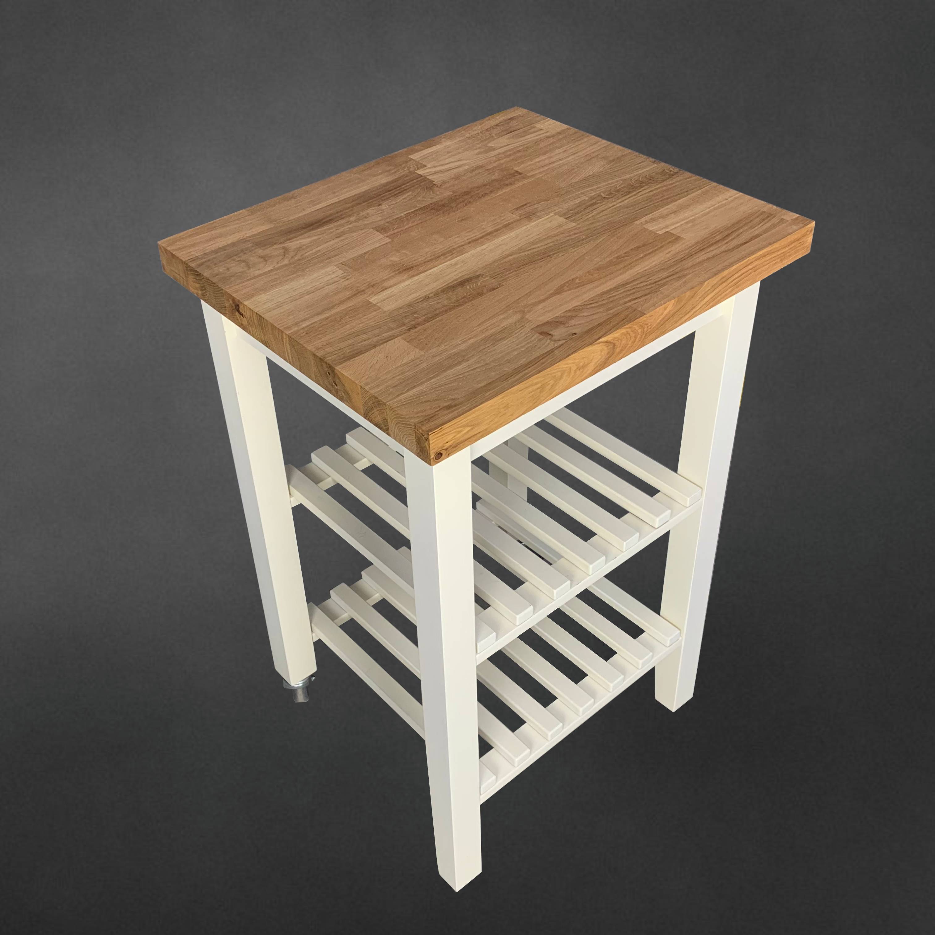 Barek kuchenny, buk, 58x50 cm, wysokość 85 cm