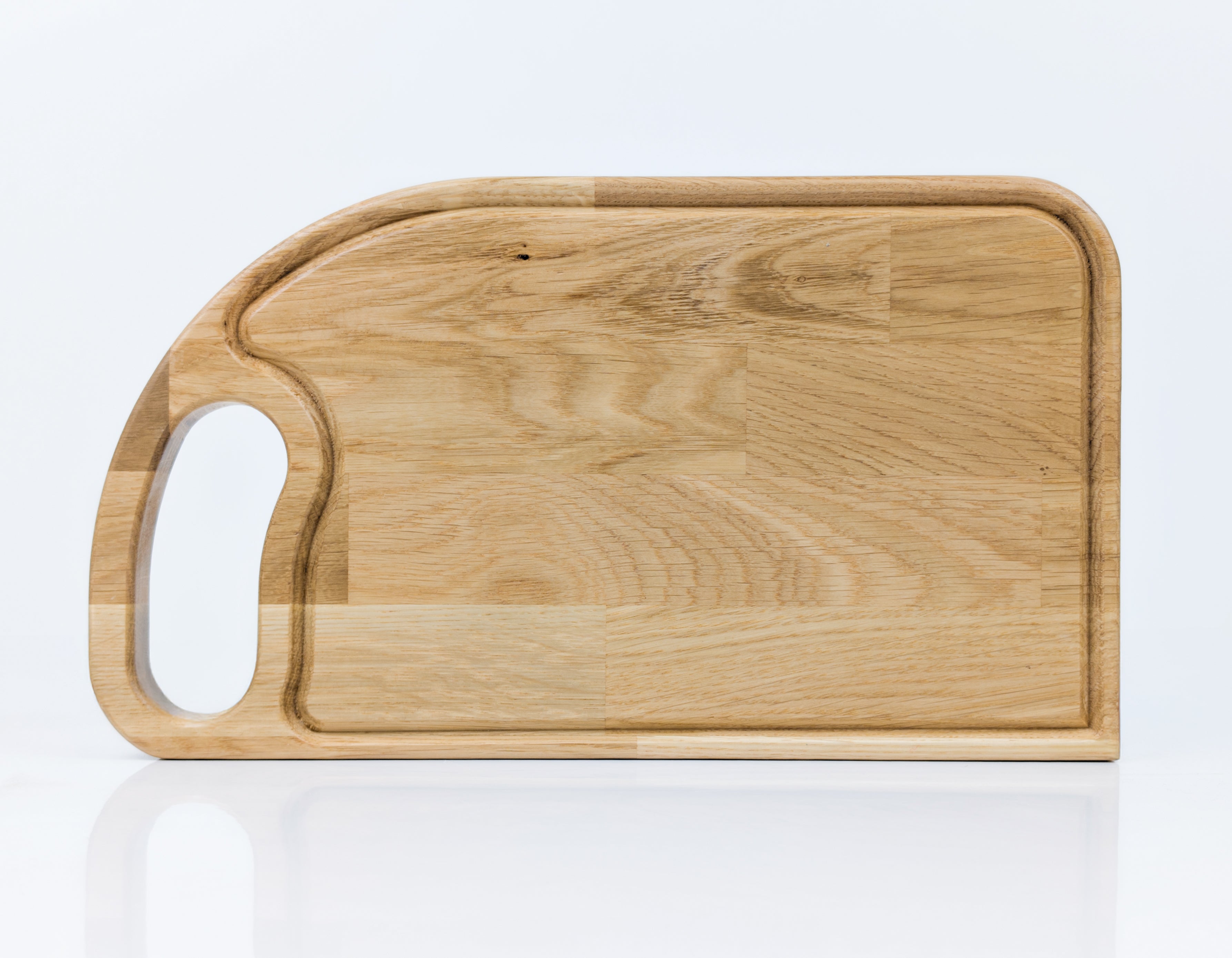 Dębowa deska do krojenia z ergonomiczną rączką