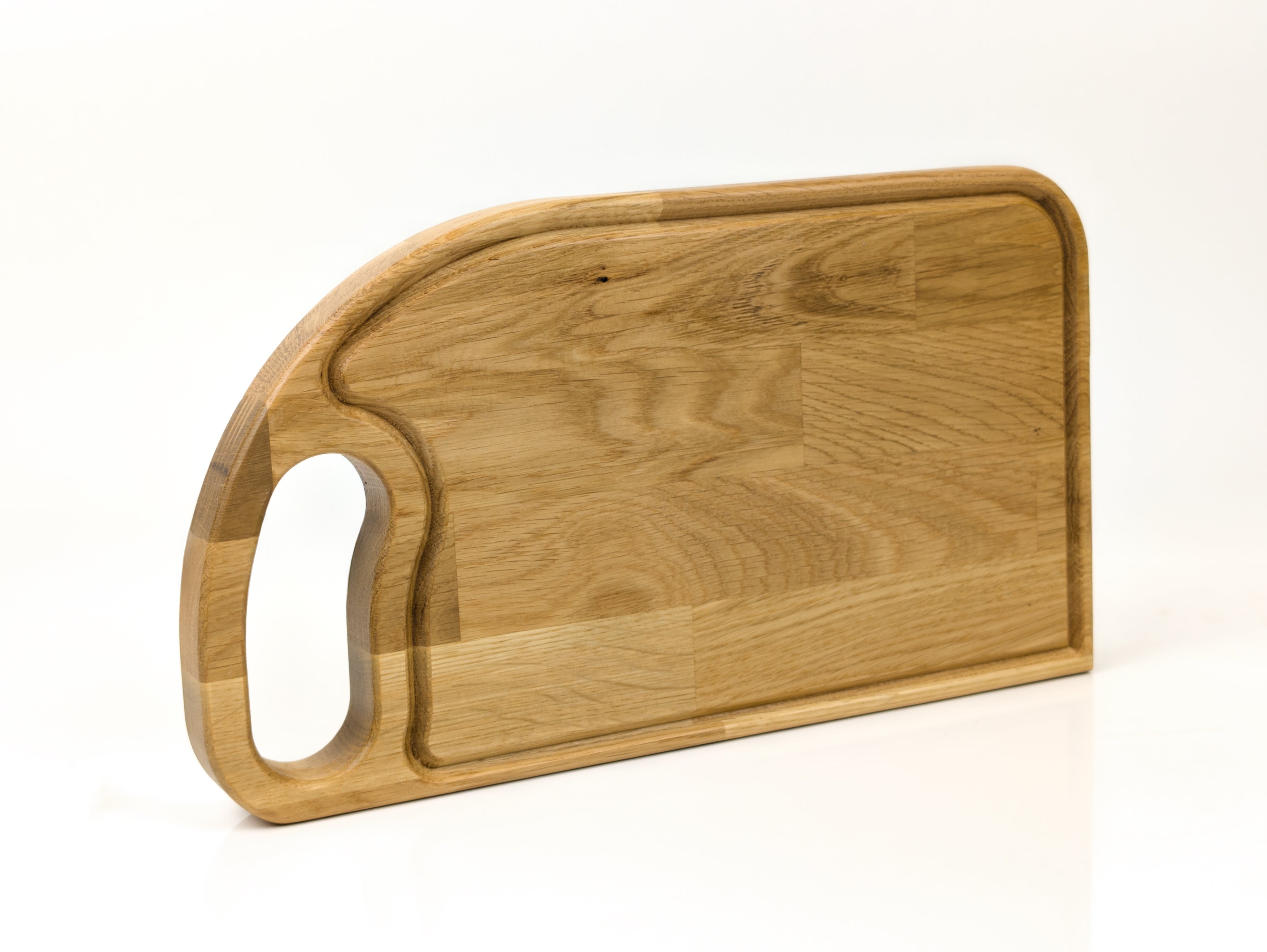 Dębowa deska do krojenia z ergonomiczną rączką