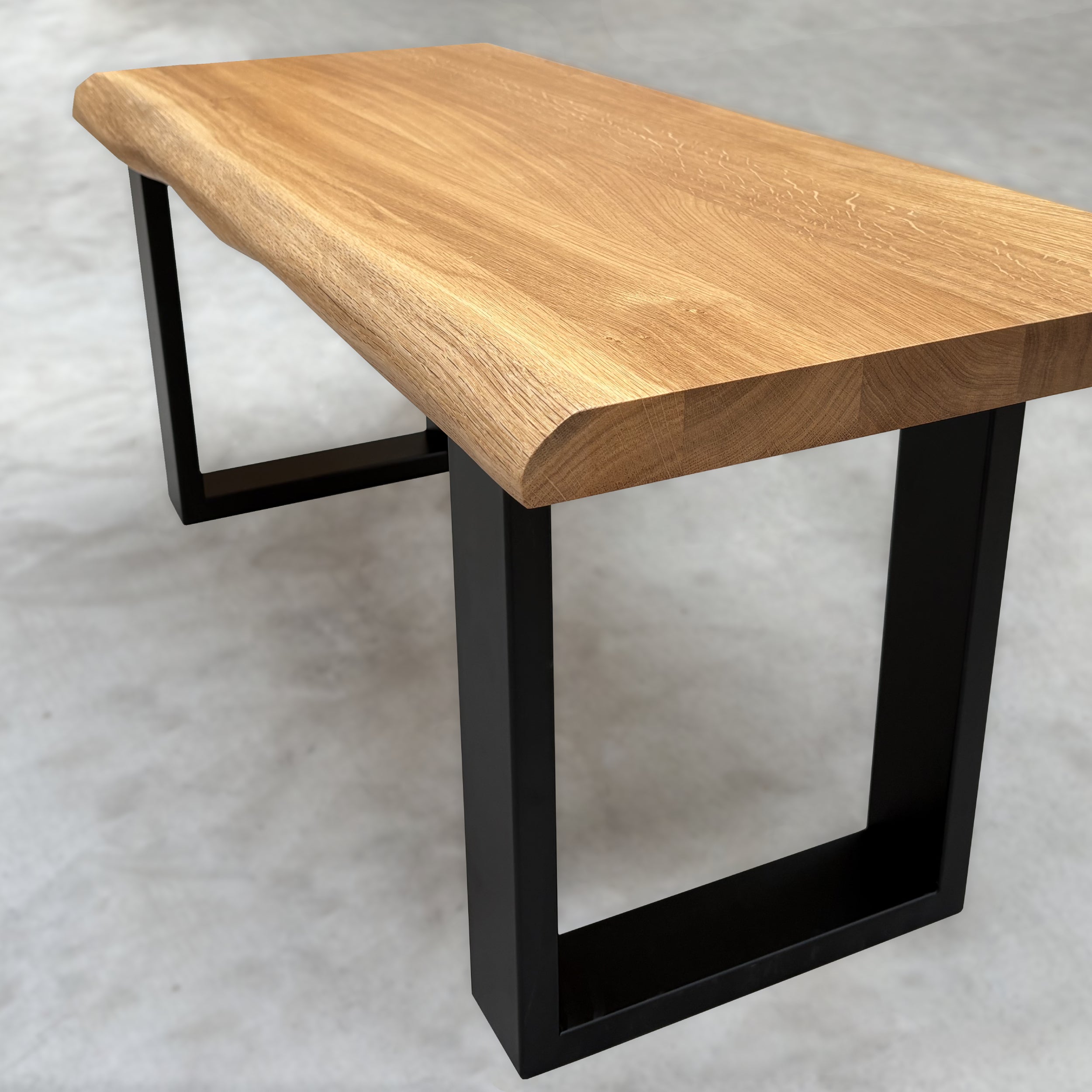 Blat kuchenny drewniany Dąb Premium lity lamela 80-90mm - Naturalna krawędź 6