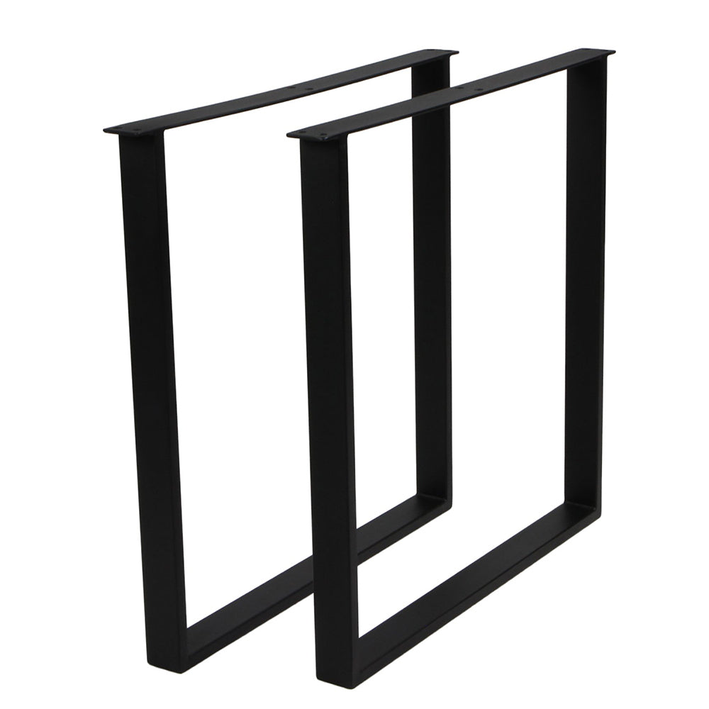 Czarne nogi metalowe PROSTOKĄT W740xS760 mm P60/20 mm 2szt.