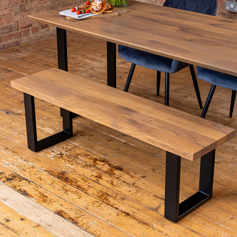 Czarne nogi metalowe PROSTOKĄT W400xS320 mm P75/25 mm 2szt.