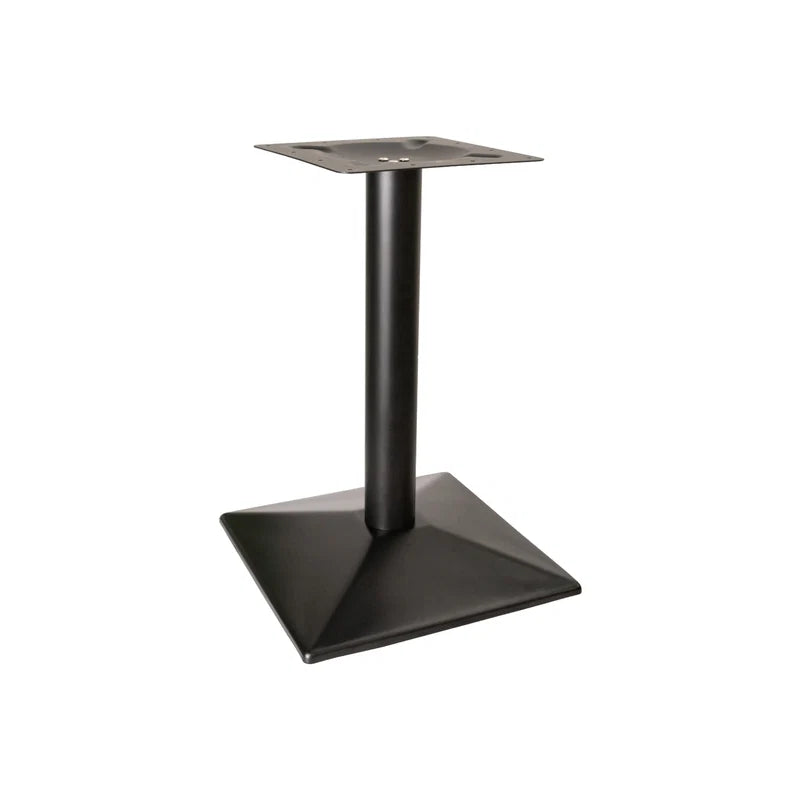 Czarna żeliwna podstawa bistro PREMIUM – do blatu 800 × 800 mm