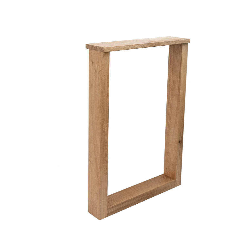 Nogi do biurka dębowe PROSTOKĄT – 720×550 mm 80×40 mm -1