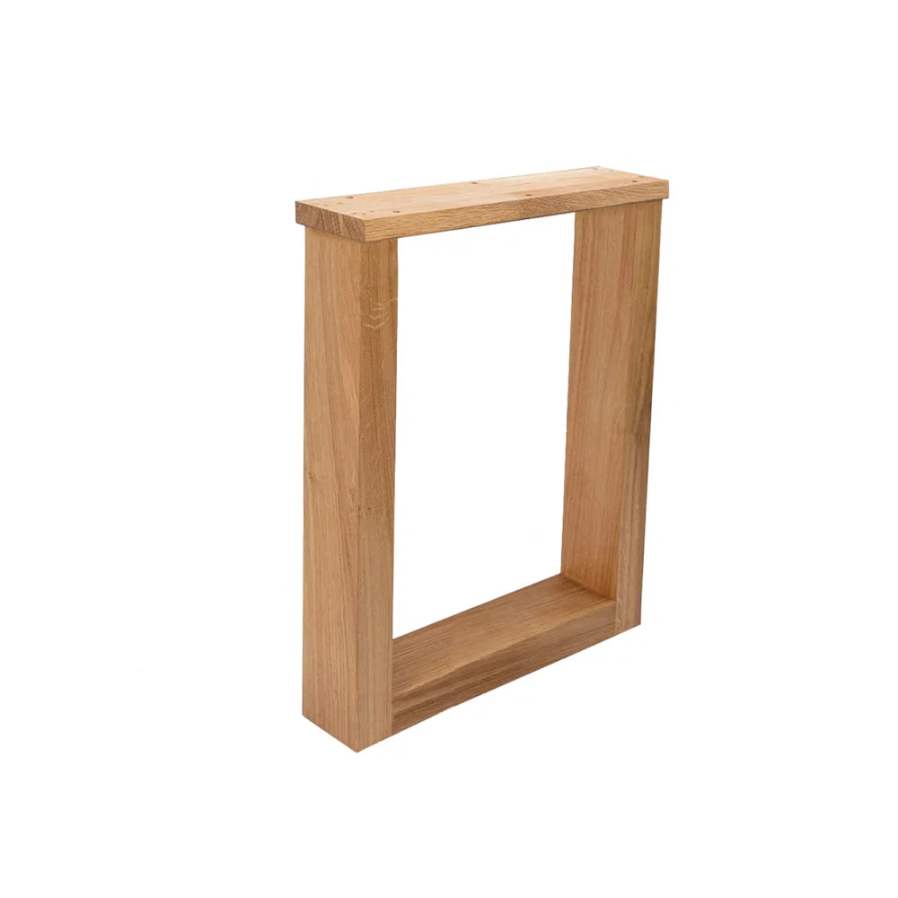 Nogi do ławki dębowe PROSTOKĄT – 420×315 mm 80×40 mm