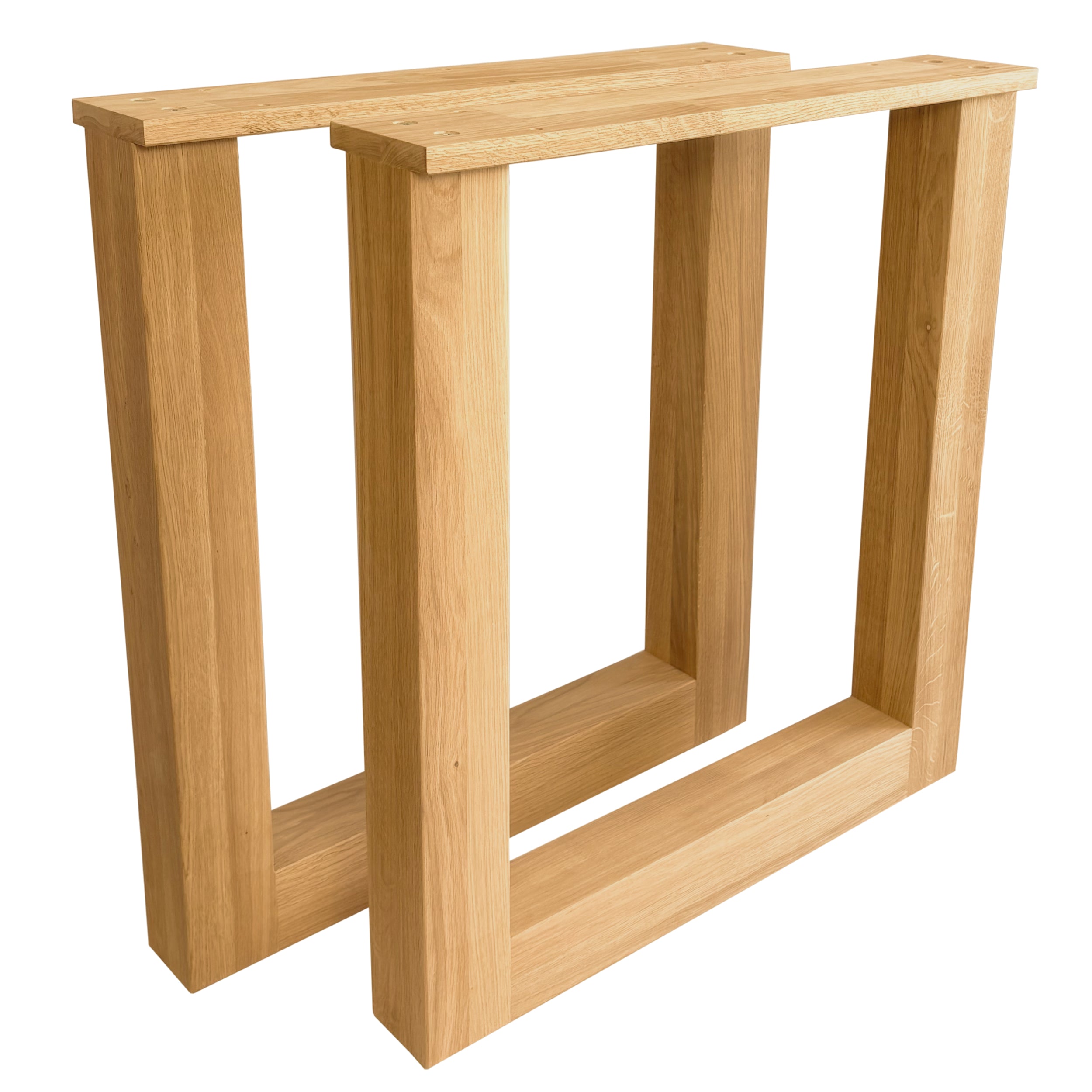 Nogi do stołu dębowe PROSTOKĄT – 720×650 mm 80×80 mm 2 szt.