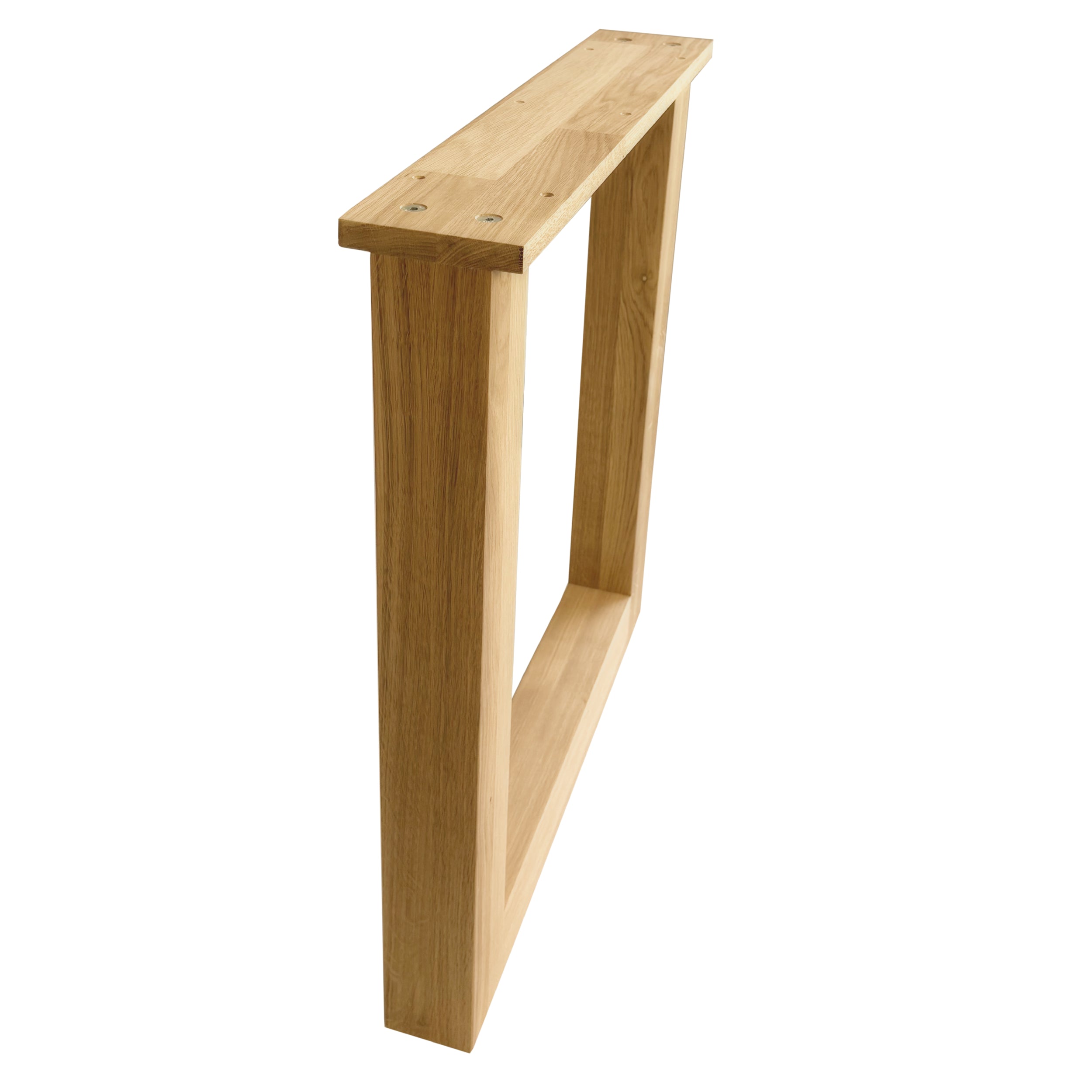 Nogi do stołu dębowe PROSTOKĄT – 720×650 mm 80×80 mm
