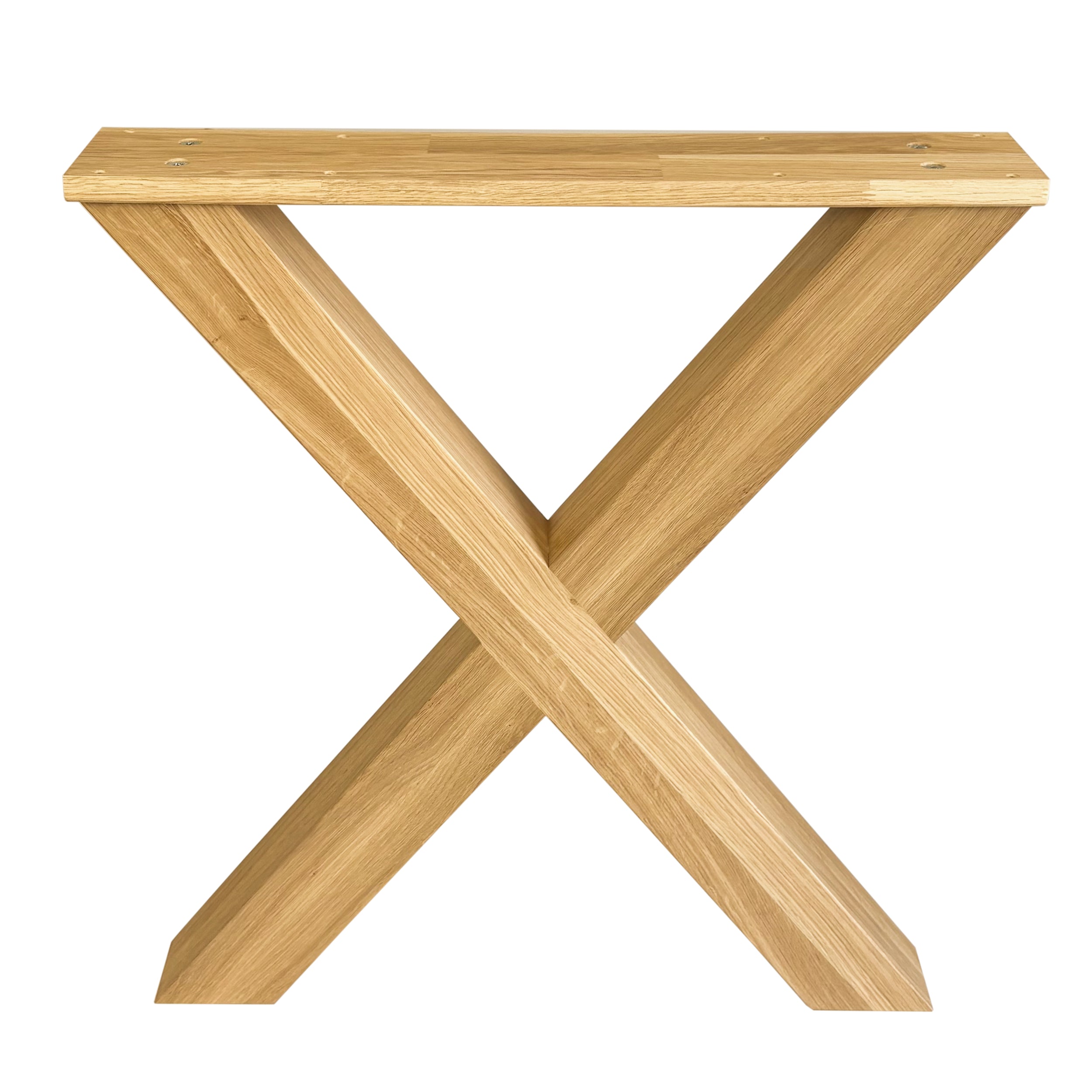 Nogi do stołu dębowe X – 720×650 mm 80×80 mm