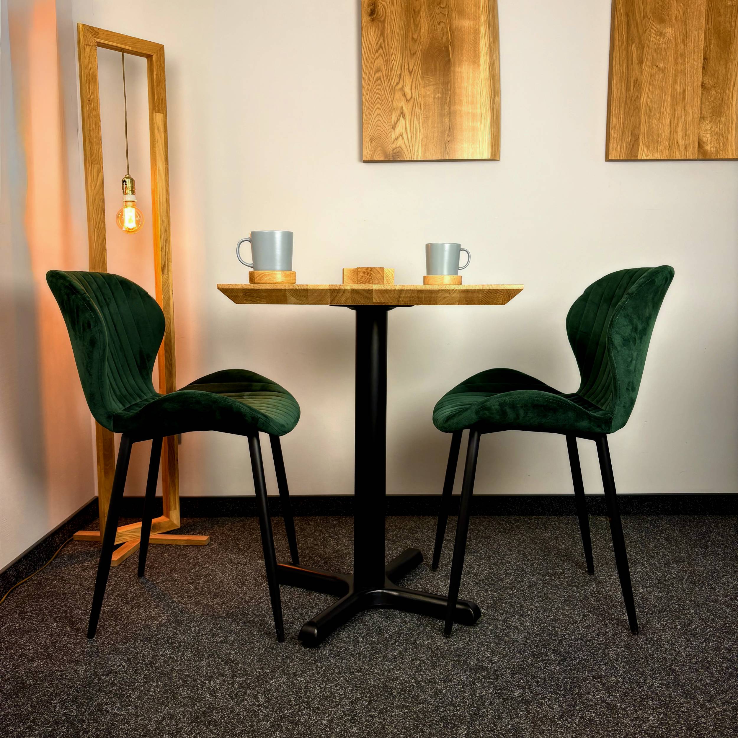 Stolik bistro dab premium swies edge