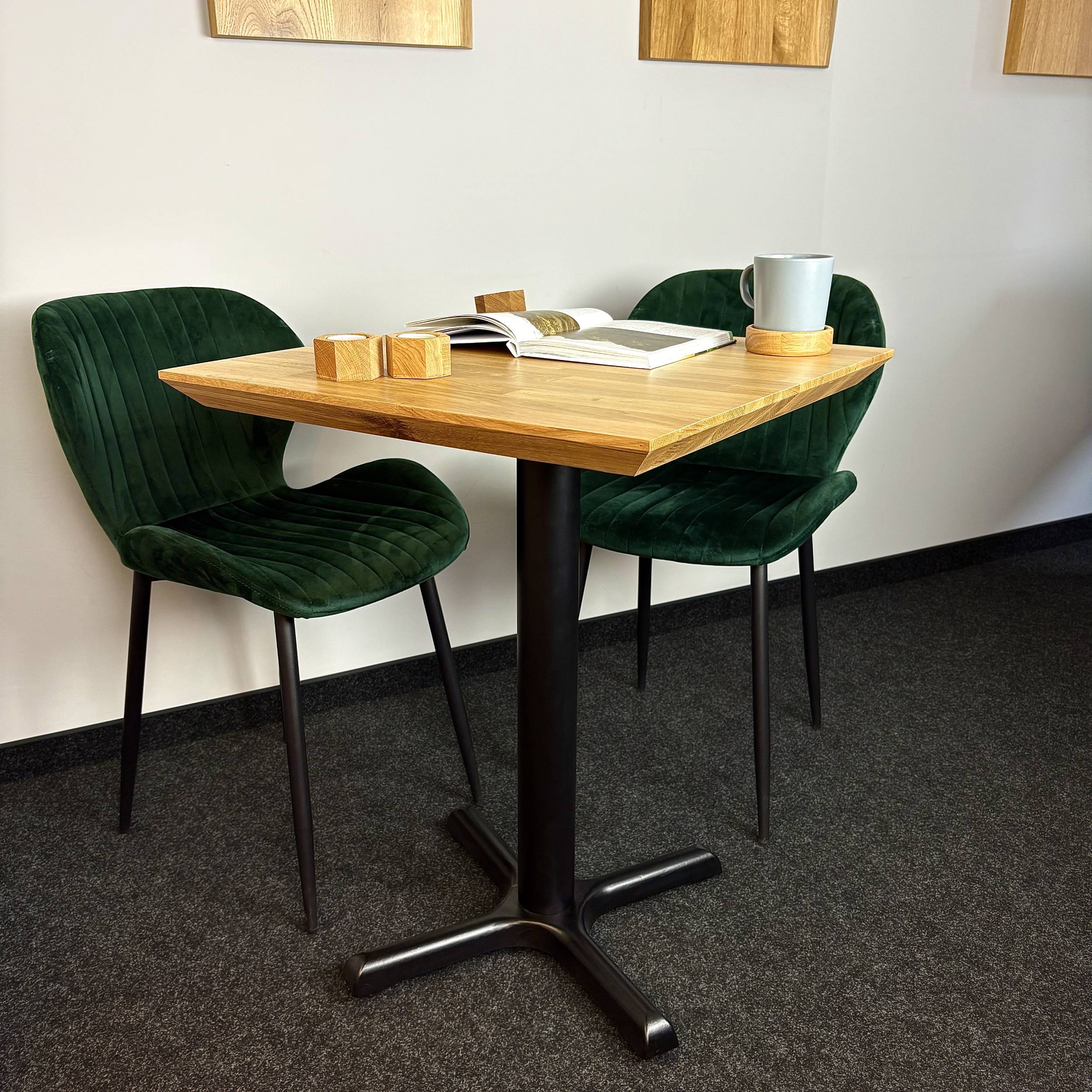 Stolik bistro dab premium swies edge